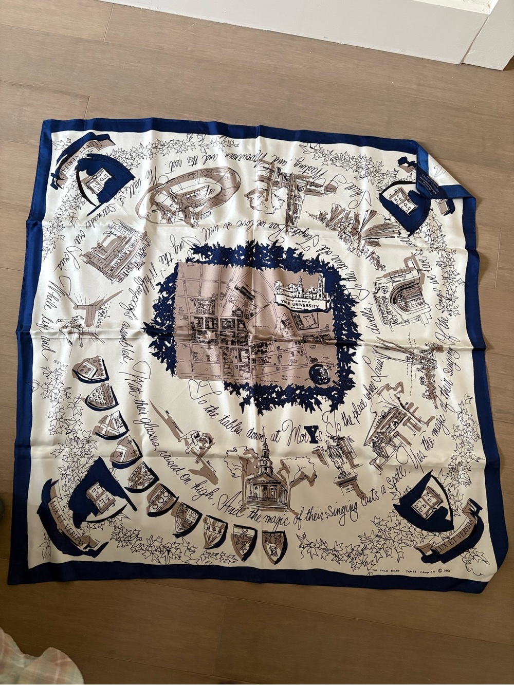 100% Silk Yale Scarf